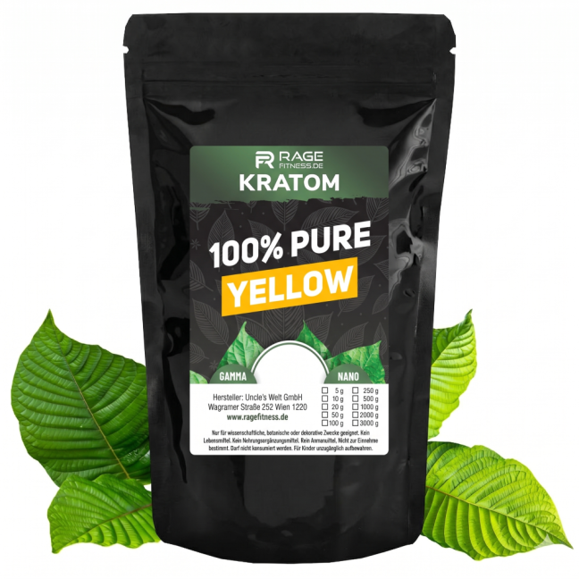 Kratom 100 % Pure Yellow Nano - Menge: 20 g