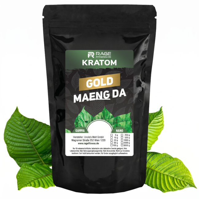 Kratom Gold Maeng Da Nano - Menge: 100 g