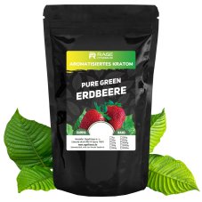 Reines Kratom, Pure Green mit Erdbeergeschmack Reines Kratom, Pure Green mit Erdbeergeschmack
