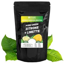 Aromatisiertes Kratom, Pure Green Zitrone + Limette Aromatisiertes Kratom, Pure Green Zitrone + Limette